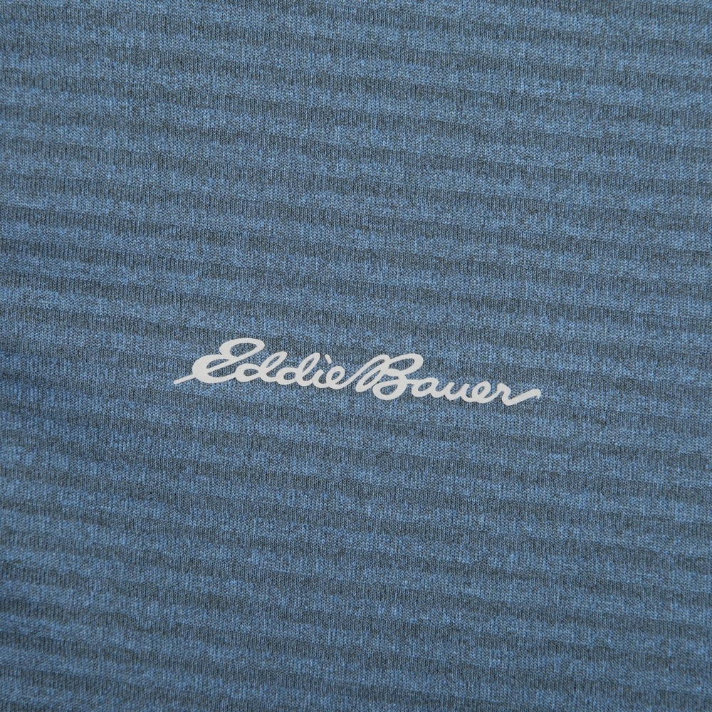Eddie Bauer Sweater Mens Large Blue First Ascent Quarter Zip Pullover Thumbholes - Picture 3 of 13